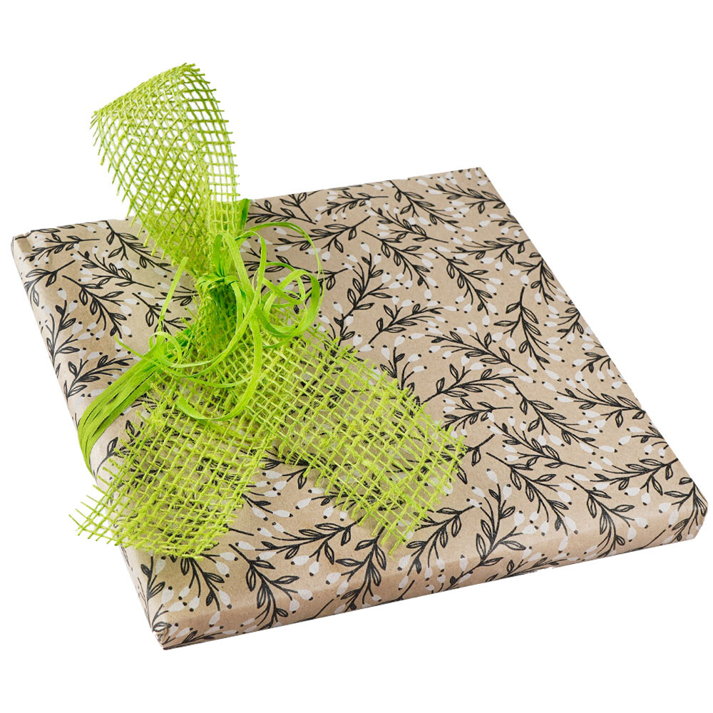 Geschenkpapier 50 m braun Blüten Geschenkpapier 50 m braun Blüten