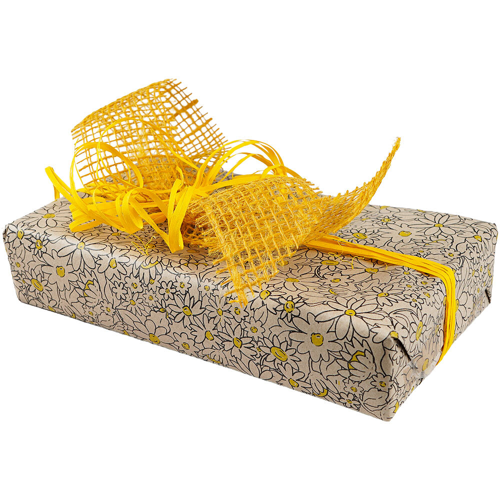 Geschenkpapier 50 m braun Blumen Geschenkpapier 50 m braun Blumen