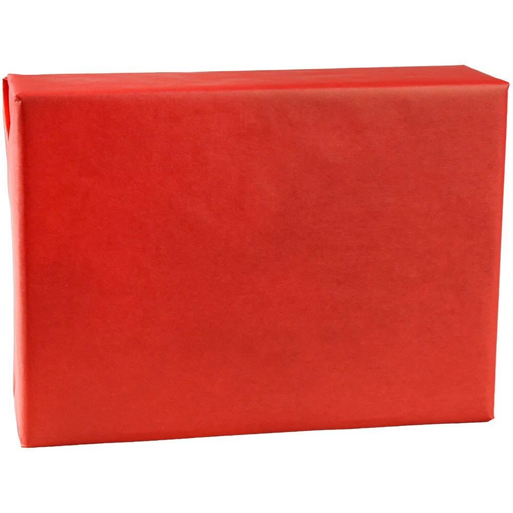 Geschenkpapier aus Kraftpapier weiß 50 cm rot Geschenkpapier aus Kraftpapier weiß 50 cm rot