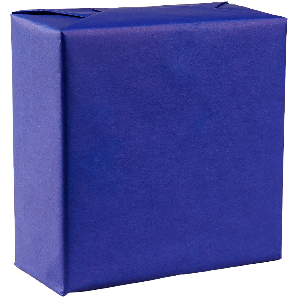 Geschenkpapier aus Kraftpapier weiß 70 cm blau Geschenkpapier aus Kraftpapier weiß 70 cm blau