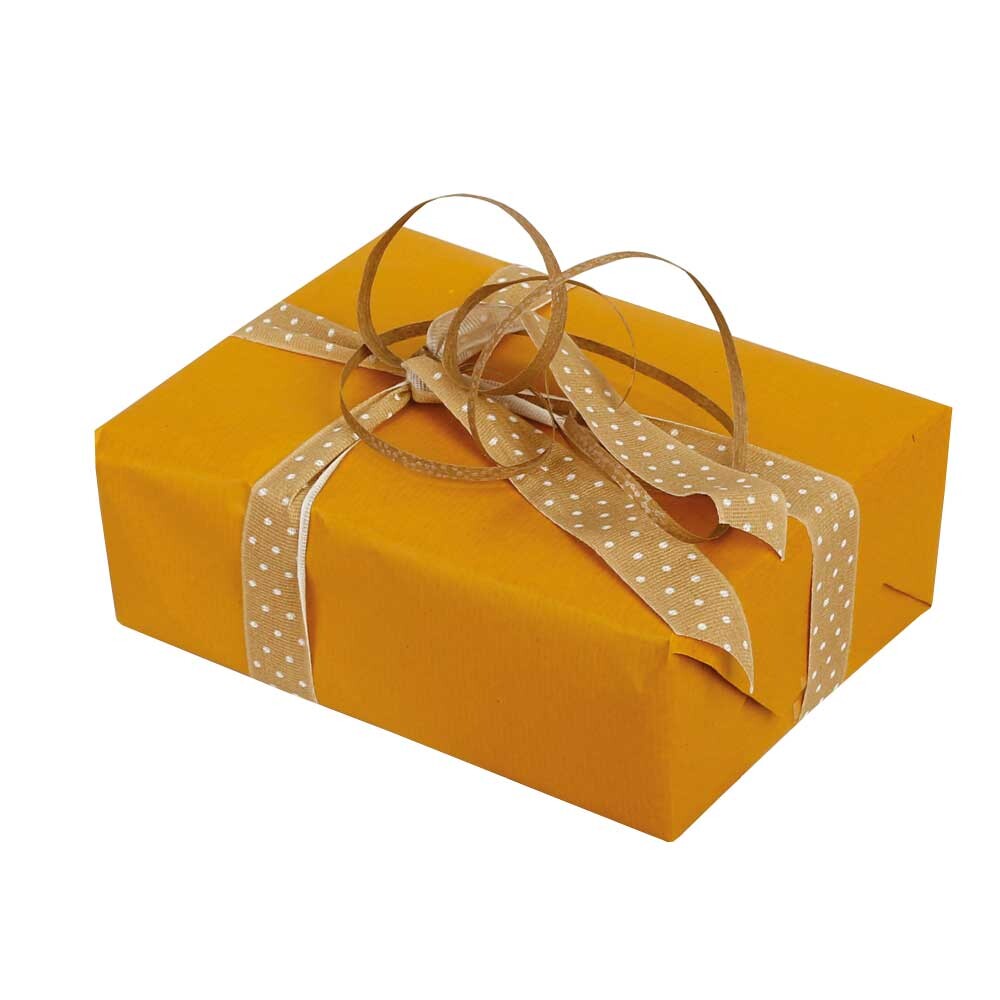 Geschenkpapier senfgelb 70 cm