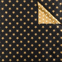 Geschenkpapiere Weihnachten Shop Rollen Bicolor schwarz-gold Geschenkpapiere Weihnachten Shop Rollen Bicolor schwarz-gold