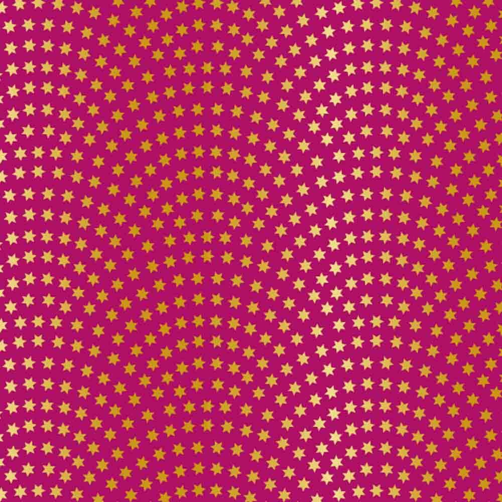 Geschenkpapiere Weihnachten Shop Rollen pink Sterne gold 50 cm