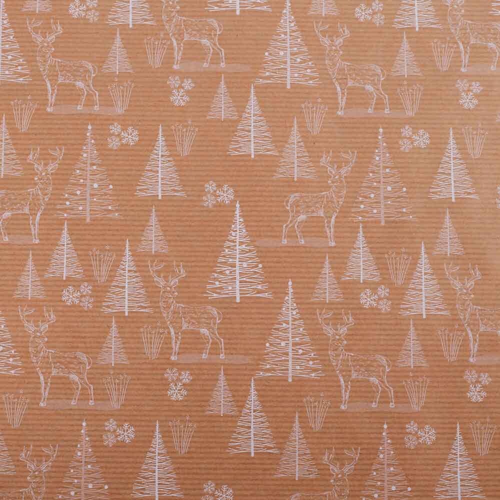 Geschenkpapiere Weihnachten Shop Rollen Waldnatur braun Moosmann
