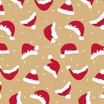 Geschenkpapiere Weihnachten Shop Rollen Weihnachtsmützen braun 50 cm Geschenkpapiere Weihnachten Shop Rollen Weihnachtsmützen braun 50 cm