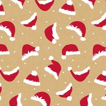 Geschenkpapiere Weihnachten Shop Rollen Weihnachtsmützen braun 70 cm Geschenkpapiere Weihnachten Shop Rollen Weihnachtsmützen braun 70 cm