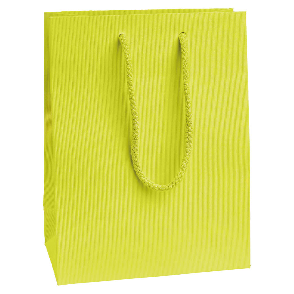 Geschenktasche Weintasche und Präsenttasche Kraftpapier matt Limette Geschenktasche Weintasche und Präsenttasche Kraftpapier matt Limette