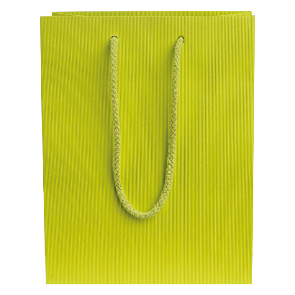 Geschenktasche Weintasche und Präsenttasche Kraftpapier matt Limette Geschenktasche Weintasche und Präsenttasche Kraftpapier matt Limette