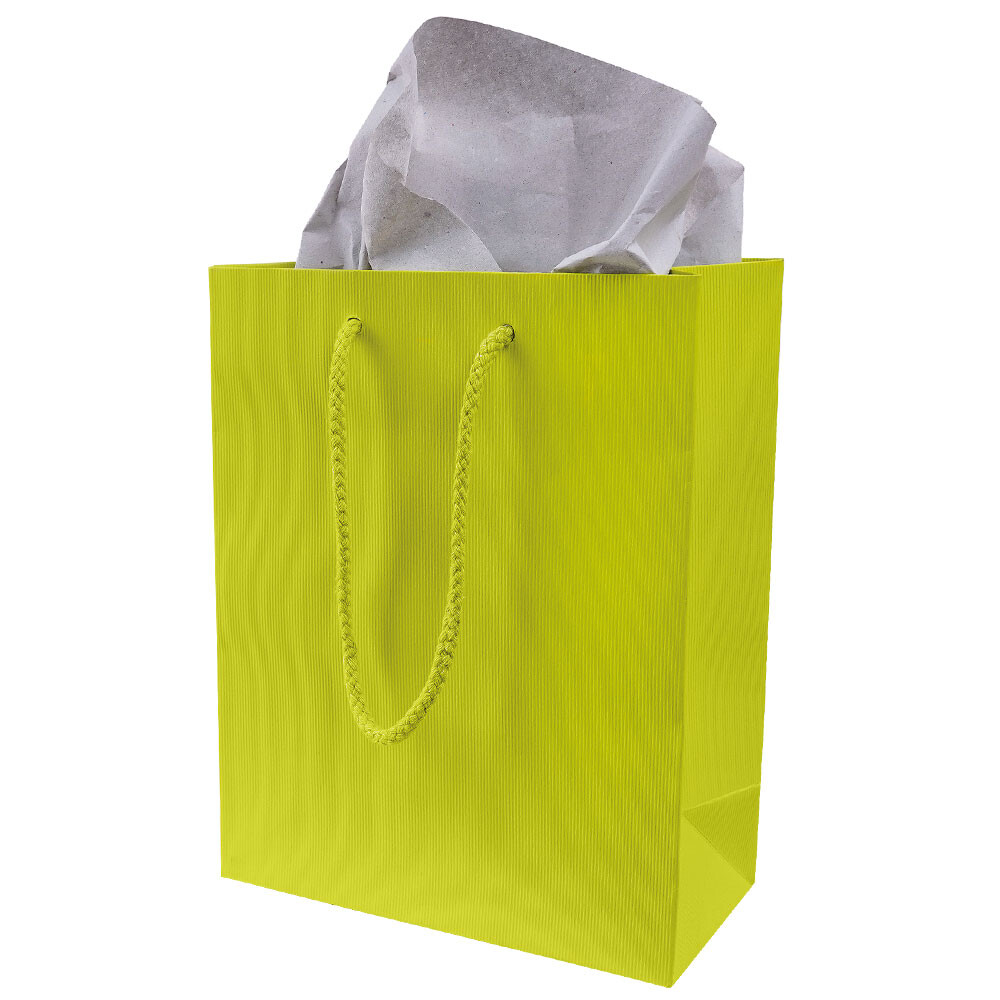 Geschenktasche Weintasche und Präsenttasche Kraftpapier matt Limette Geschenktasche Weintasche und Präsenttasche Kraftpapier matt Limette