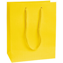 Geschenktasche Weintasche und Präsenttasche Kraftpapier matt gelb Geschenktasche Weintasche und Präsenttasche Kraftpapier matt gelb