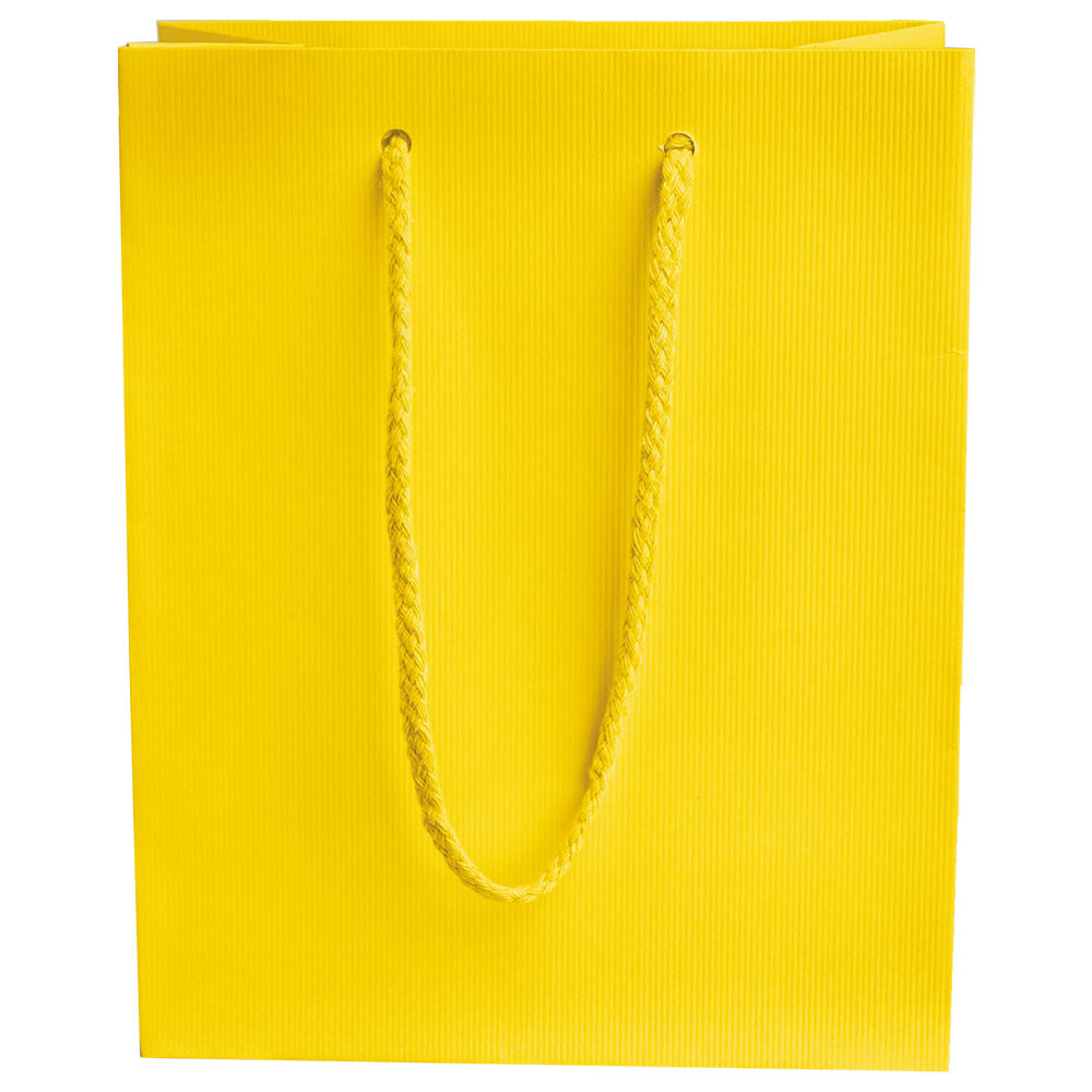 Geschenktasche Weintasche und Präsenttasche Kraftpapier matt gelb Geschenktasche Weintasche und Präsenttasche Kraftpapier matt gelb