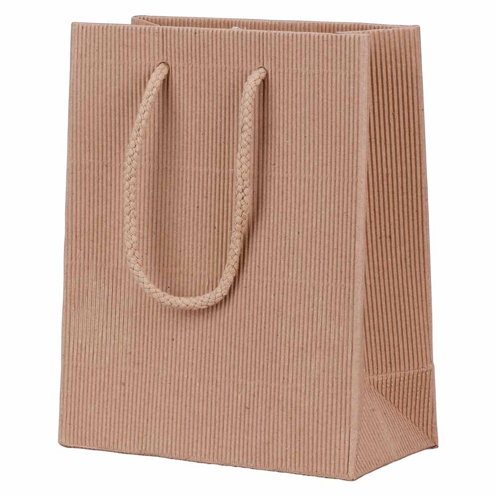 Geschenk-Tragetaschen offene Welle natur Bocksbeutel Geschenk-Tragetaschen offene Welle natur Bocksbeutel