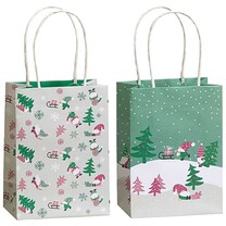 Geschenktüten 2er Set Winterlandschaft-Weihnachtsmotive Geschenktüten 2er Set Winterlandschaft-Weihnachtsmotive