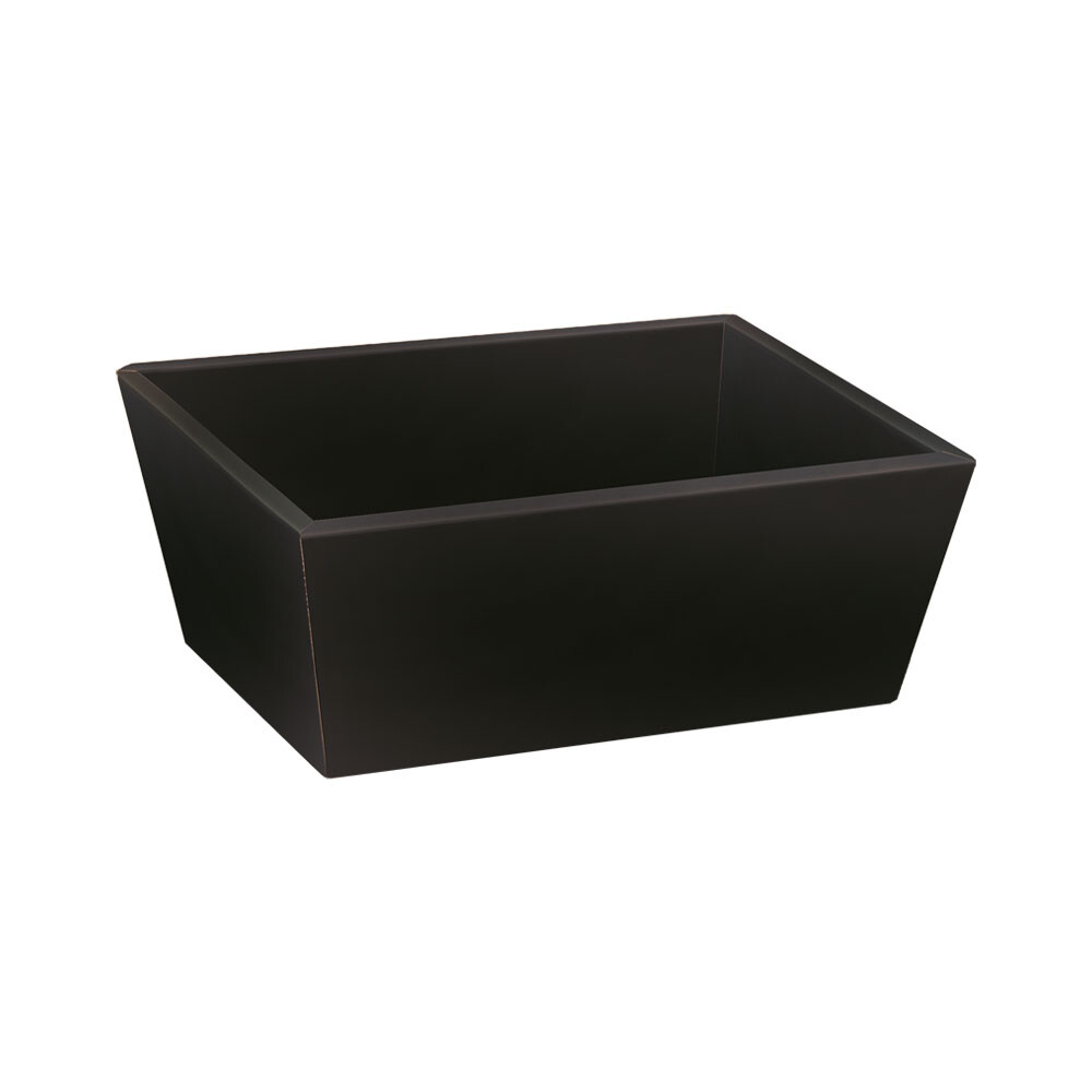 Geschenkkorb 4-eckig Ecoline schwarz klein Geschenkkorb 4-eckig Ecoline schwarz klein