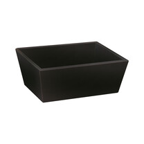 Geschenkkorb 4-eckig Ecoline schwarz klein Geschenkkorb 4-eckig Ecoline schwarz klein