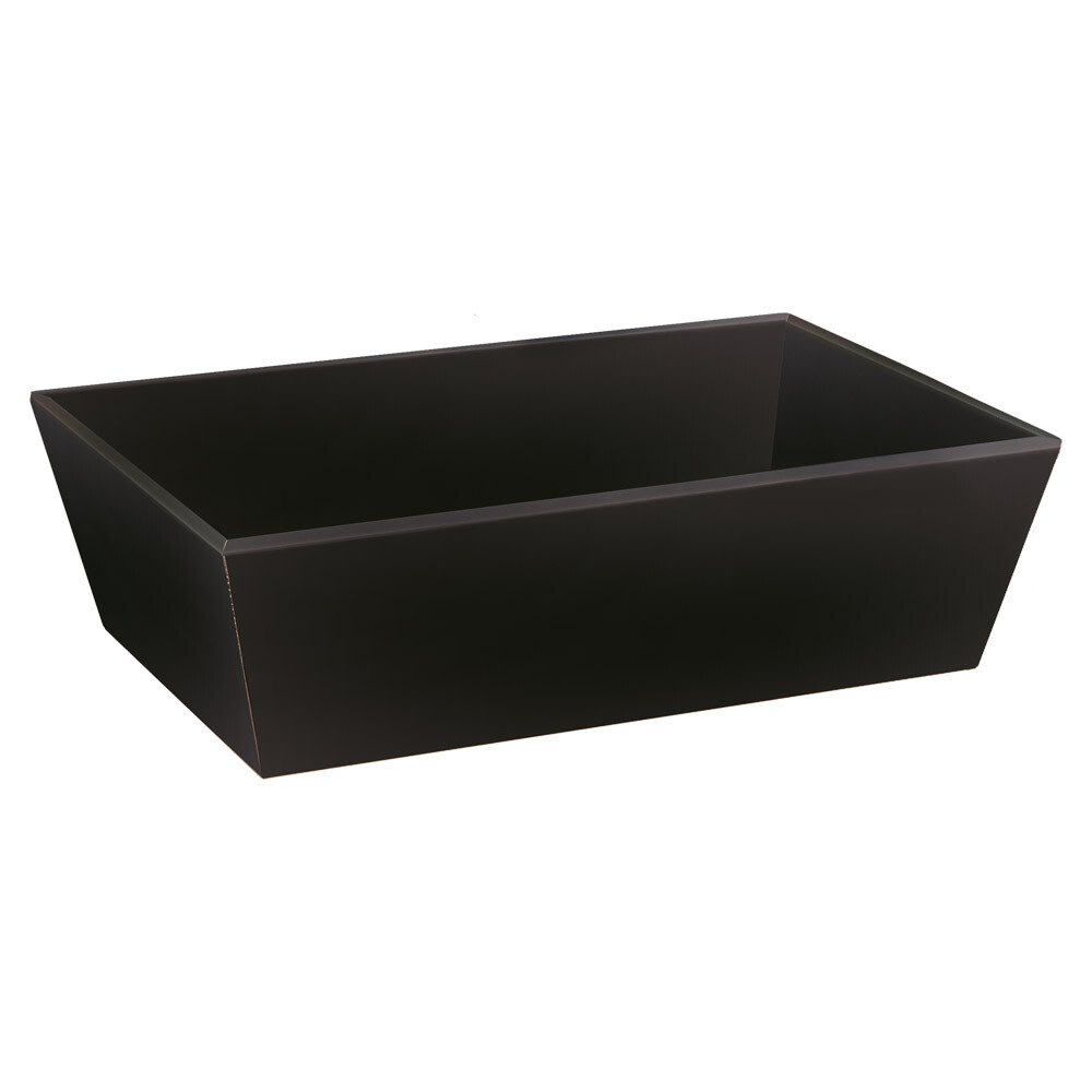 Geschenkkorb 4-eckig Ecoline schwarz mittel Geschenkkorb 4-eckig Ecoline schwarz mittel