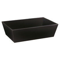 Geschenkkorb 4-eckig Ecoline schwarz mittel Geschenkkorb 4-eckig Ecoline schwarz mittel