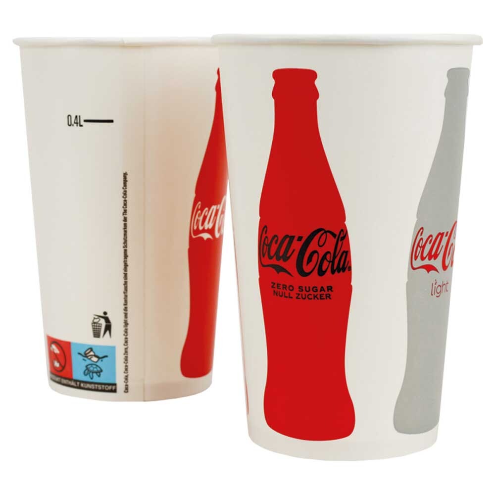 Becher Colabecher Hartpapierbecher