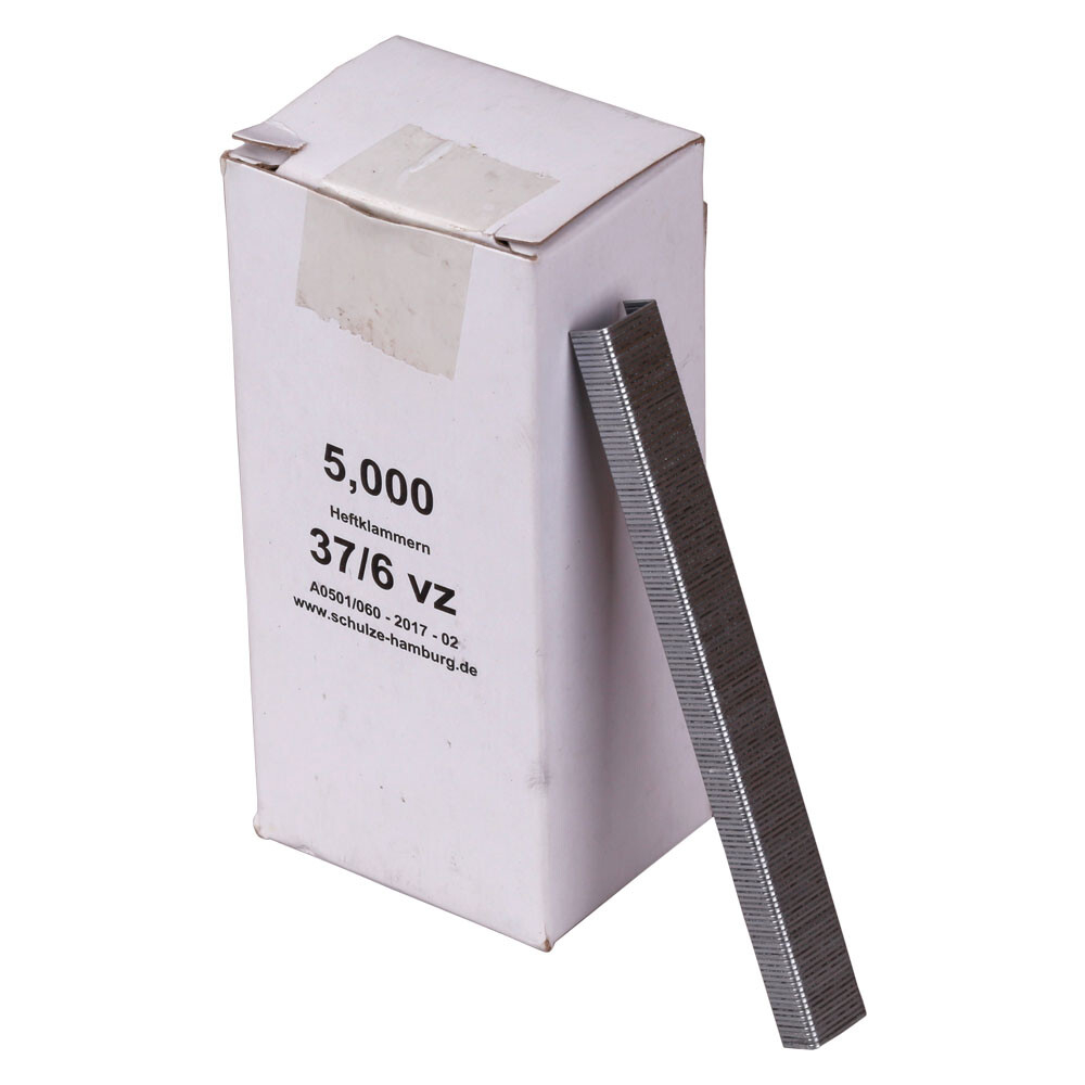 Heftklammern 37 6 verzinkt 6 mm