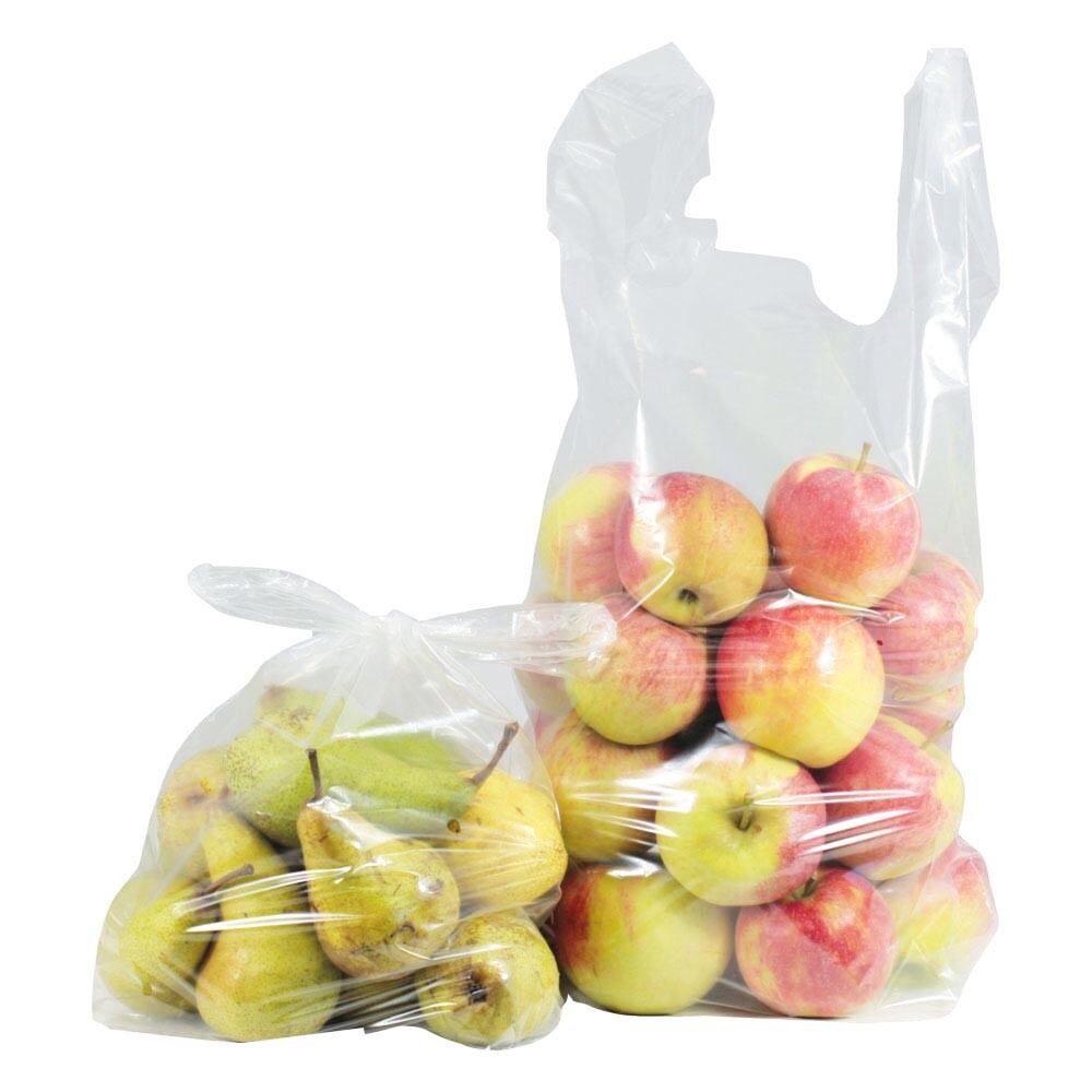 Hemdchen - Tragetasche LDPE transparent geblockt Hemdchen - Tragetasche LDPE transparent geblockt