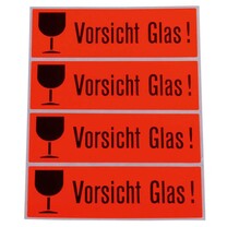 Herma Versandzettel aus Papier Vorsicht Glas Herma Versandzettel aus Papier Vorsicht Glas