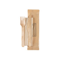 Holzbesteck Set gewachst