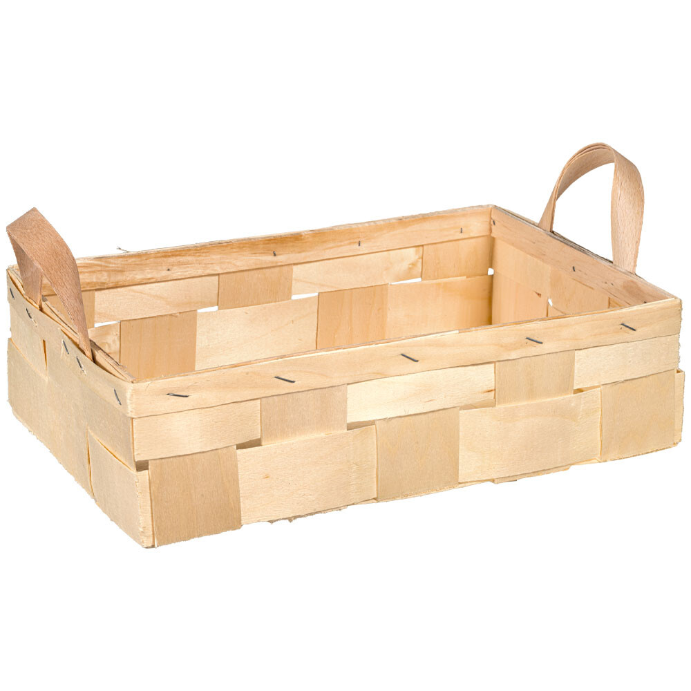 Holzspankörbe mit Henkel Holzspankörbe mit Henkel