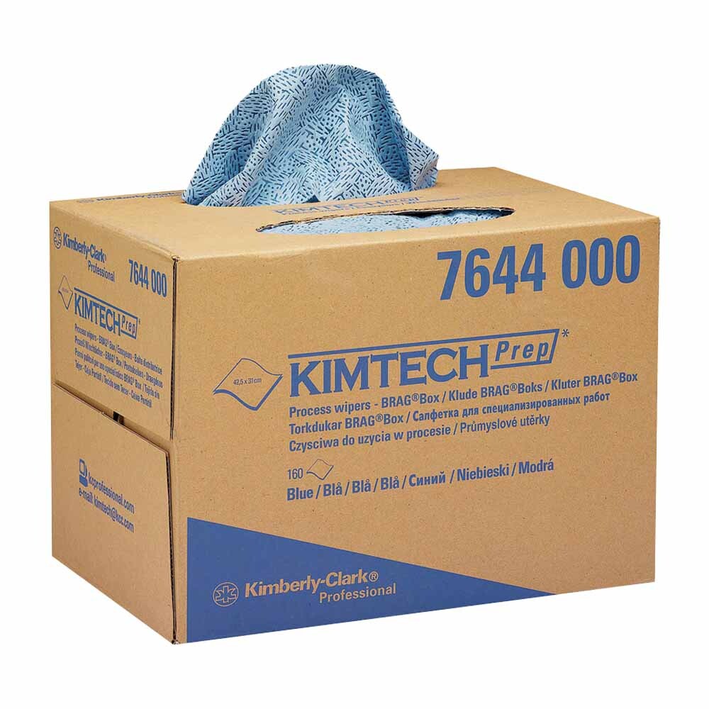 KIMTECH Prozesswischtücher BRAG Box blau Interfold KIMTECH Prozesswischtücher BRAG Box blau Interfold