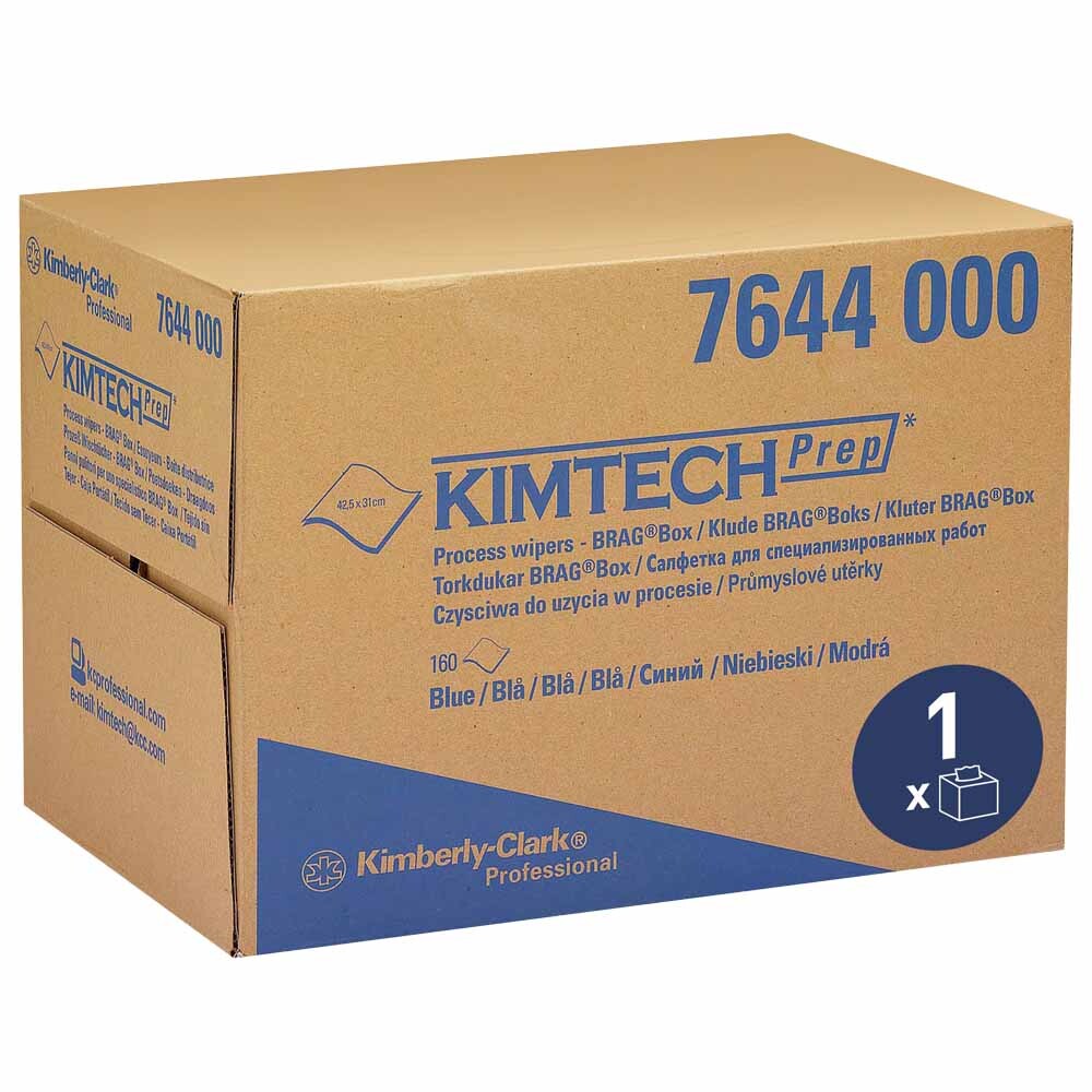 KIMTECH Prozesswischtücher BRAG Box blau Interfold KIMTECH Prozesswischtücher BRAG Box blau Interfold