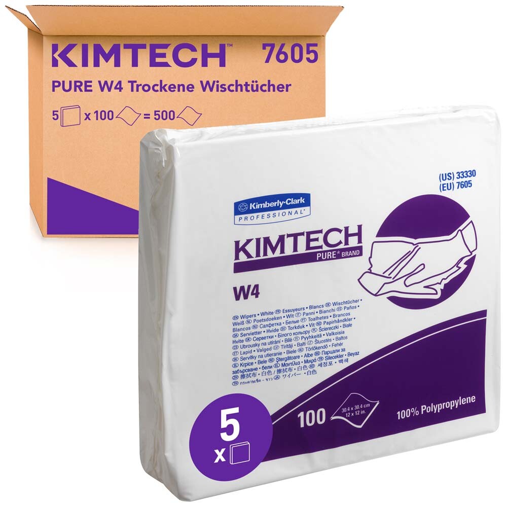 KIMTECH® Pure Wischtuch viertelgefaltet KIMTECH® Pure Wischtuch viertelgefaltet