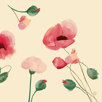 Duni Klassik-Servietten 40 x 40 cm Poppy Charm Duni Klassik-Servietten 40 x 40 cm Poppy Charm