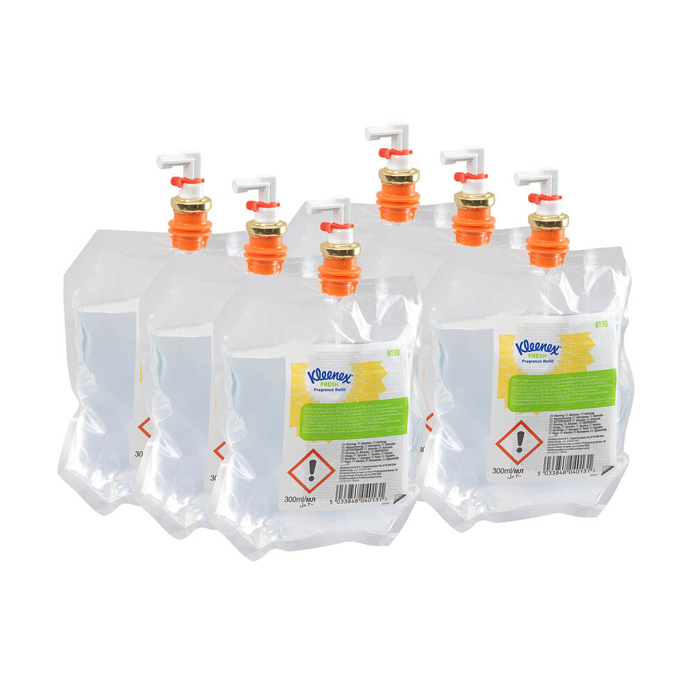 Kleenex® Duft Lufterfrischer Fresh 6190 Nachfüllpackung farblos 6 x 300 ml Kleenex® Duft Lufterfrischer Fresh 6190 Nachfüllpackung farblos 6 x 300 ml