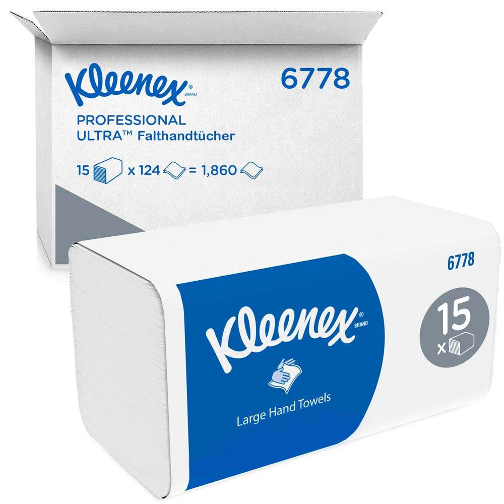 Kleenex Papierhandtücher 2-lagig Kleenex Papierhandtücher 2-lagig