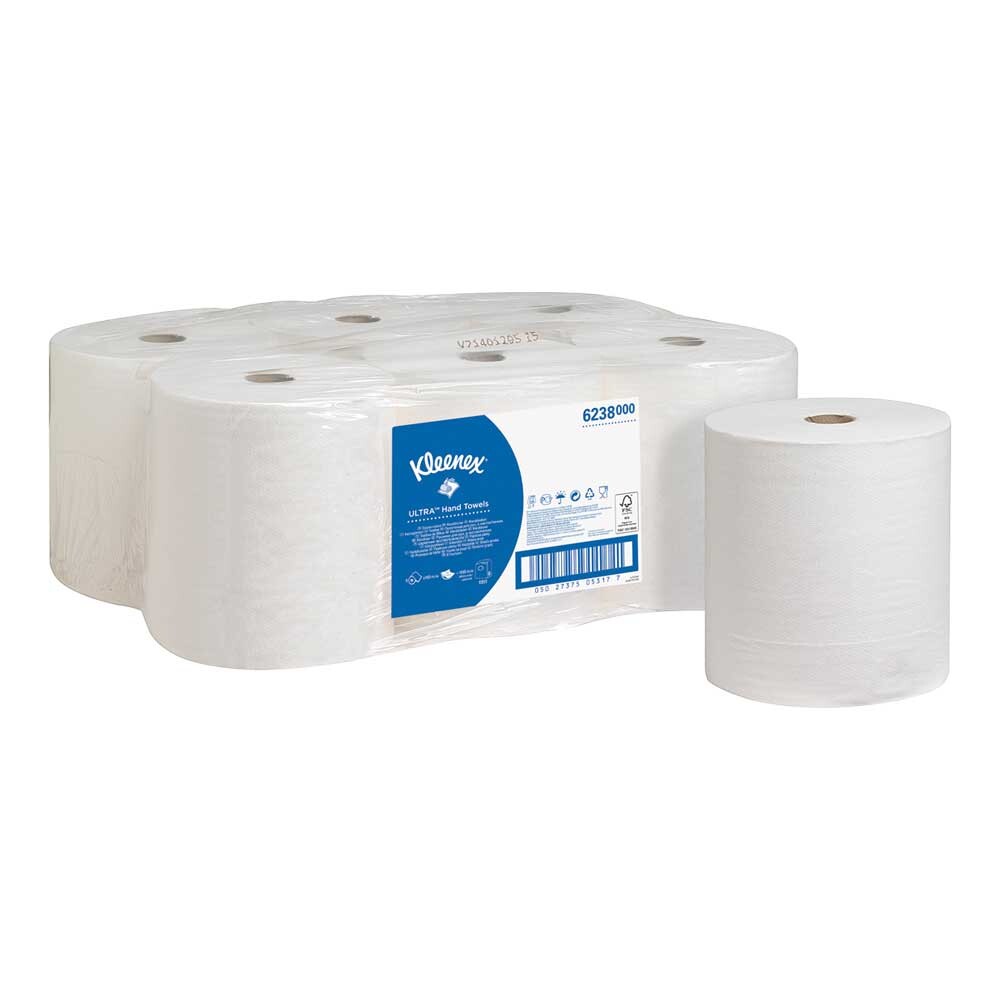 Kleenex® Ultra Rollenhandtücher 6238 2-lagig 180 Laufmeter Kleenex® Ultra Rollenhandtücher 6238 2-lagig 180 Laufmeter