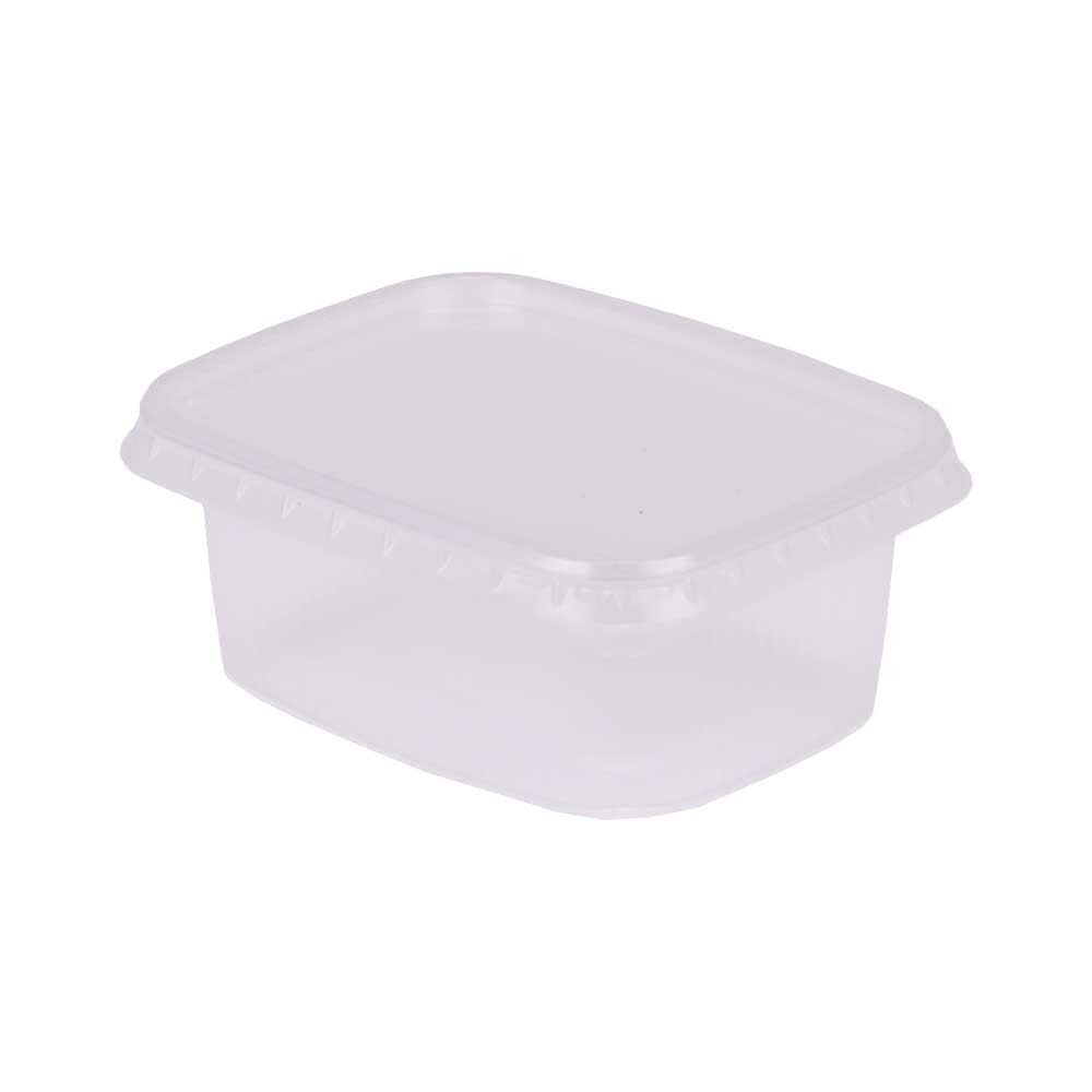 Kombipack PP Rechteckbecher mit Deckel 200 ml Kombipack PP Rechteckbecher mit Deckel 200 ml
