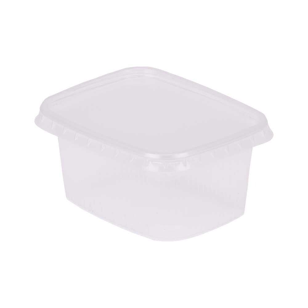 Kombipack PP Rechteckbecher mit Deckel 250 ml Kombipack PP Rechteckbecher mit Deckel 250 ml