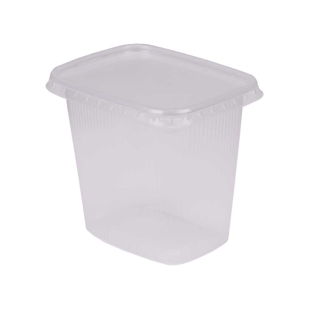 Kombipack PP Rechteckbecher mit Deckel 500 ml Kombipack PP Rechteckbecher mit Deckel 500 ml