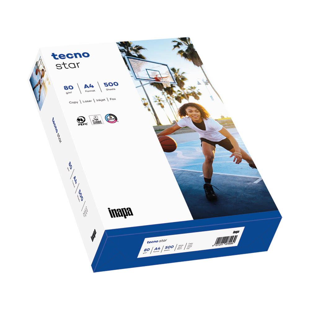 Kopierpapier A4 weiß inapa tecno star Kopierpapier A4 weiß inapa tecno star