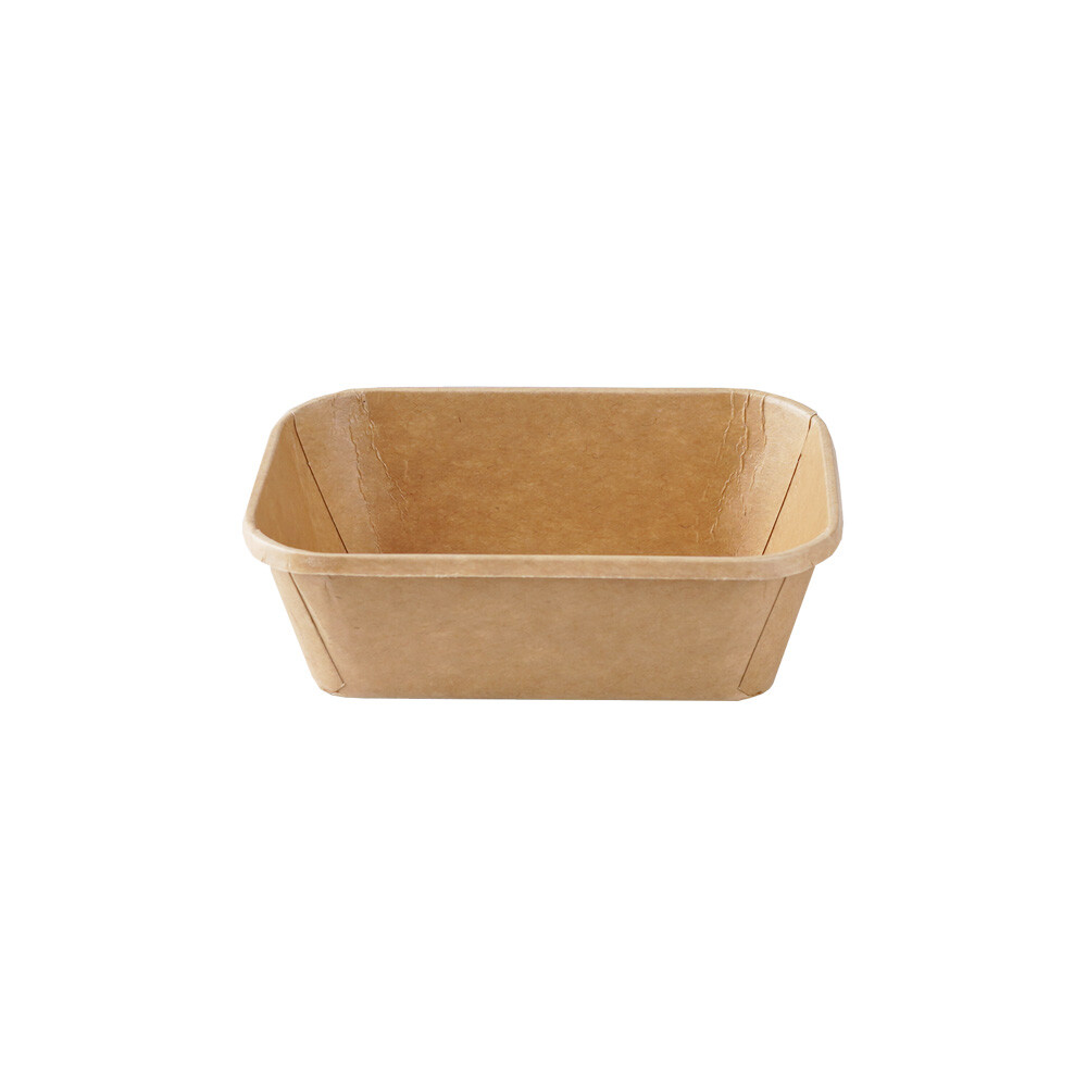 Kraft Feinkostbecher rechteckig braun 150gr. Kraft Feinkostbecher rechteckig braun 150gr.