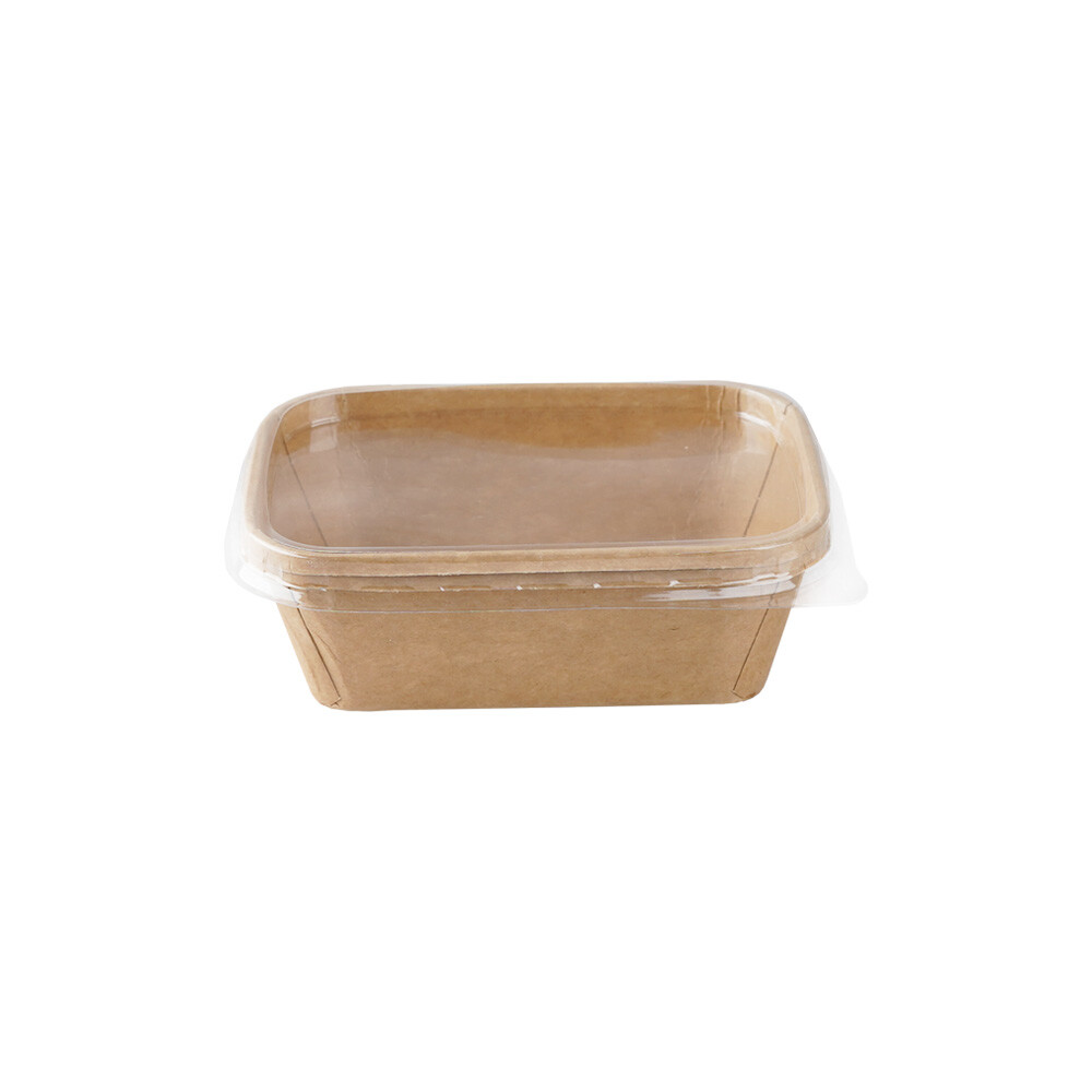 Kraft Feinkostbecher rechteckig braun 150gr. Kraft Feinkostbecher rechteckig braun 150gr.