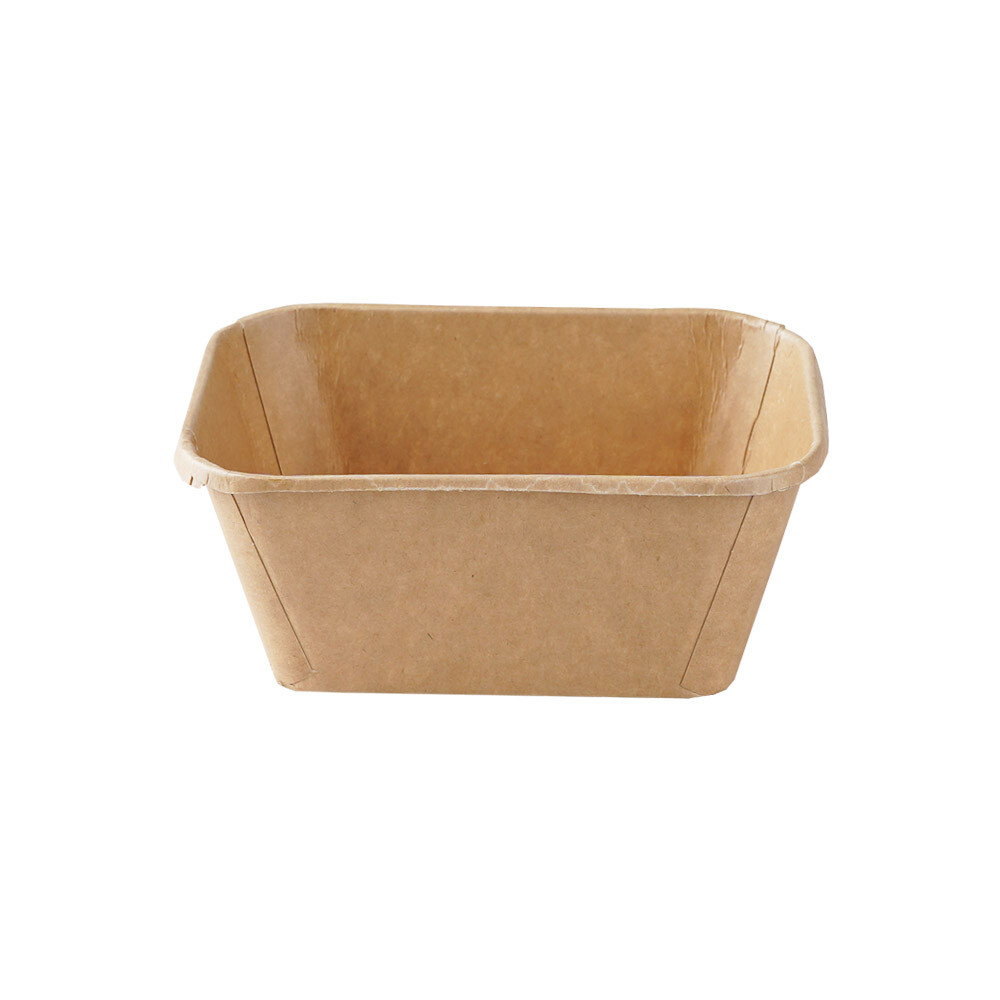 Kraft Feinkostbecher rechteckig braun 250gr. Kraft Feinkostbecher rechteckig braun 250gr.