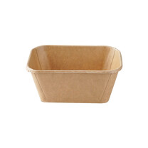 Kraft Feinkostbecher rechteckig braun 250gr. Kraft Feinkostbecher rechteckig braun 250gr.