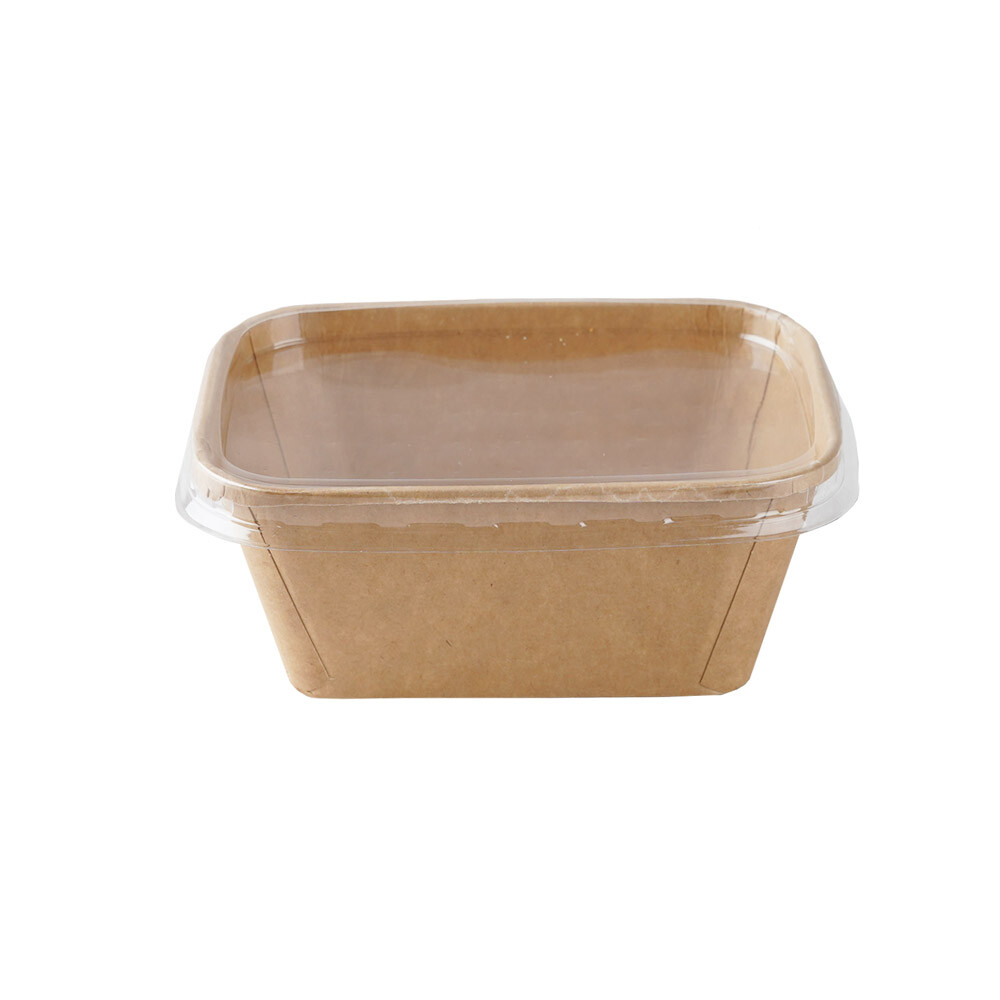 Kraft Feinkostbecher rechteckig braun 250gr. Kraft Feinkostbecher rechteckig braun 250gr.