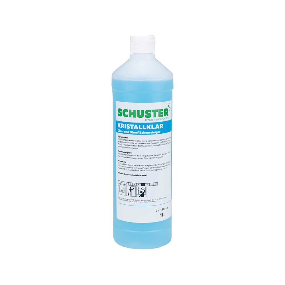 Kristallklar Flasche a 1 Liter
