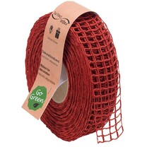 Leinengitterband rot 40 mm Leinengitterband rot 40 mm