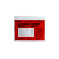 Lieferscheintaschen mit Druck 175x110 20mm Lieferschein-Rechnung Lieferscheintaschen mit Druck 175x110 20mm Lieferschein-Rechnung