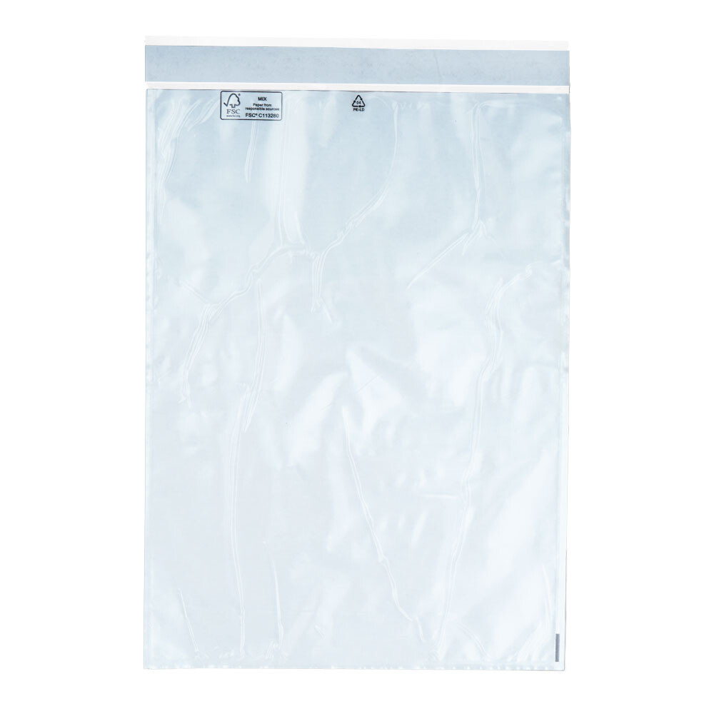Lieferscheintaschen selbstklebend PET Hochformat C4