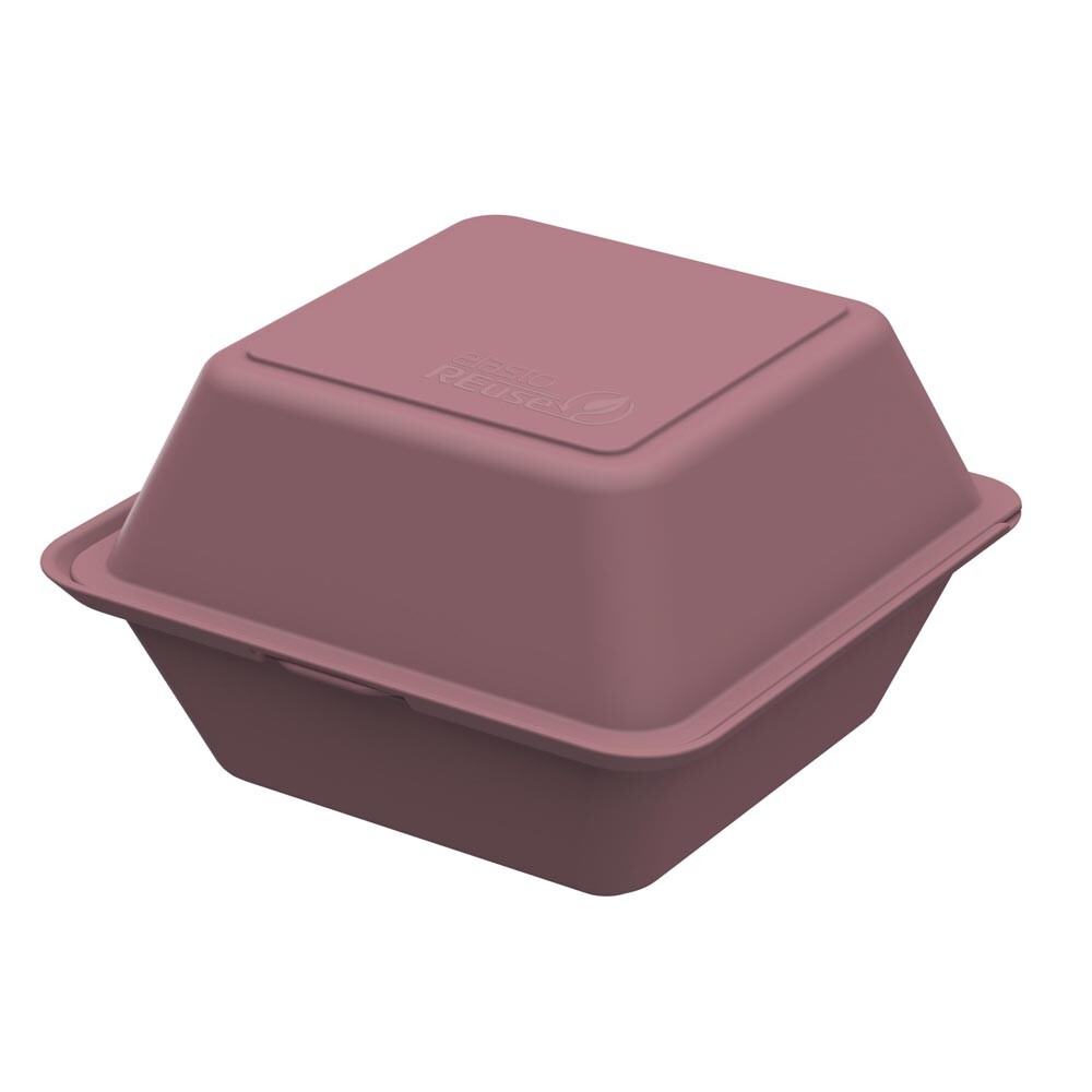 Mehrweg Burgerboxen PP rot Mehrweg Burgerboxen PP rot