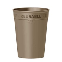 Mehrwegbecher mokka 250 ml Mehrwegbecher mokka 250 ml