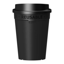 Mehrwegbecher schwarz 250 ml Mehrwegbecher schwarz 250 ml